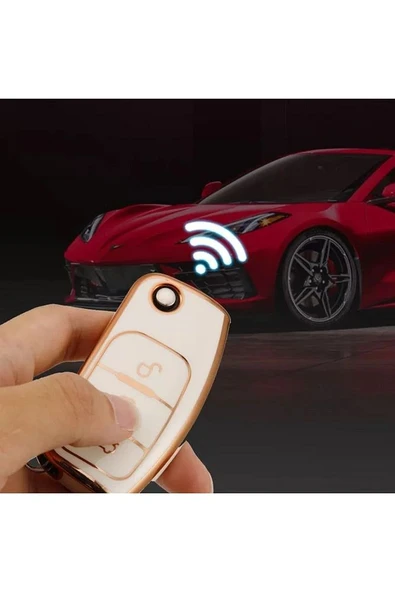 Ford Focus Fiesta Kuga Tourneo Courier C-max B-max Ecosport Mondeo Galaxy Uyumlu Oto Anahtar Kılıfı - Resim 2