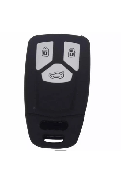 Audi Keyless A4 A5 A6 A7 Q3 Q5 Silikon Anahtar Koruma Kılıfı Siyah Renk ürün görseli