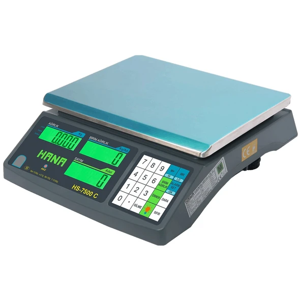 Hana Hs-7500 C Sayıcı Terazi 3-6-15-30 kg