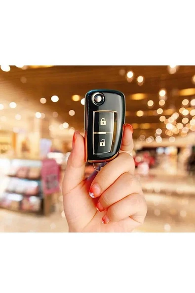 Nissan Jurke Micra Qashqai Pulsar X-trail Lüks Anahtar Koruma Kılıfı 2 Tuşlu Model ürün görseli