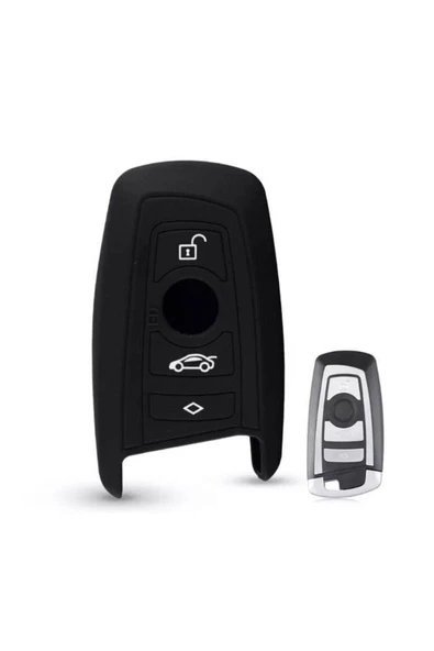 Bmw F30 F32 F10 F20 Silikon Anahtar Koruma Kılıfı Siyah Renk ürün görseli