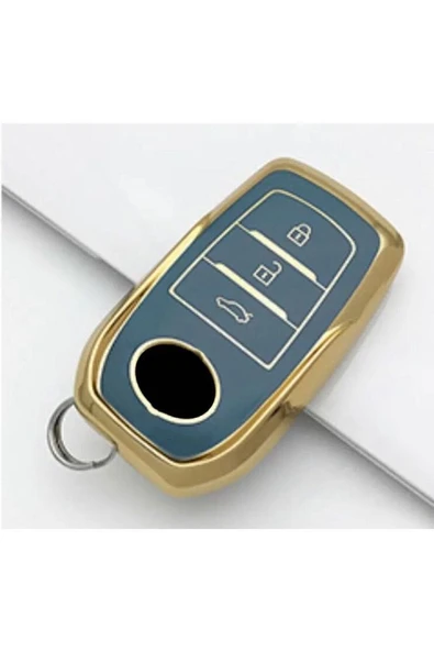 Corolla Cross Hilüx Yaris Cross Uyumlu Anahtar Koruma Kılıfı 3 Tuş Model Logo Yeri Önde Olan Modelle ürün görseli