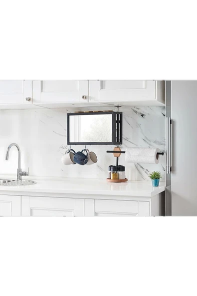 Aynalı Mutfak Aksesuarı Düzenleyici Organizer - 2