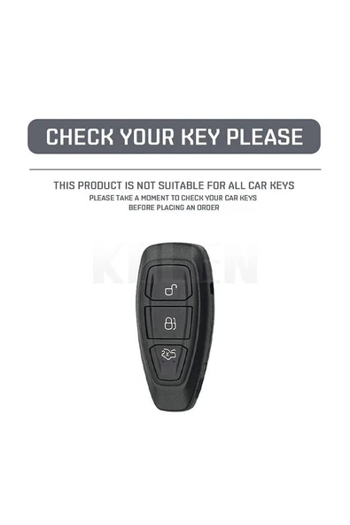 Ford Focus Fiesta Kuga Mondeo Grand Galaxy C-max B-max S-max Rs Uyumlu Oto Anahtar Kılıfı - Resim 4