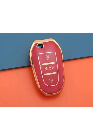 Opel Grandland X Ve Peugeot 308 508 2008 3008 4008 5008 Rifter Uyumlu Kırmızı Kaliteli Anahtar Kılıf ürün görseli