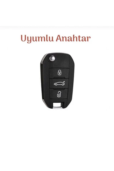 Citroen Yeni C3 Aircross Silikon Anahtar Koruma Kılıfı Siyah Renk 3.resime Bakınız - Resim 3