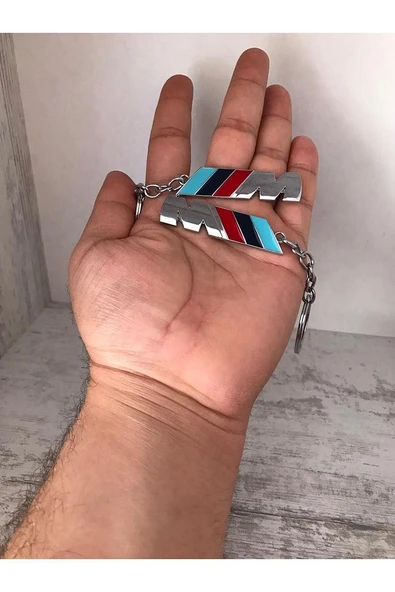 BMW M BMW-M METAL KROM KAPLI ANAHTARLIK ÇİFT YÖNLÜDÜR 1 ADET ürün görseli