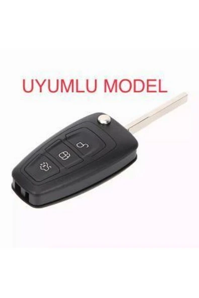 Fiesta Kuga Focus C-max Anahtar Koruma Kılıfı Kabı (sustalı) Kırmızı Rengi - Resim 2