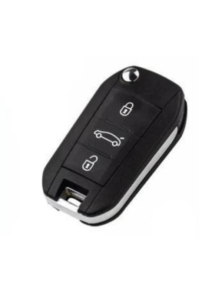 Citroen C-elysee Uyumlu Silikon Anahtar Koruma Kılıfı Kırmızı Renk - Resim 2