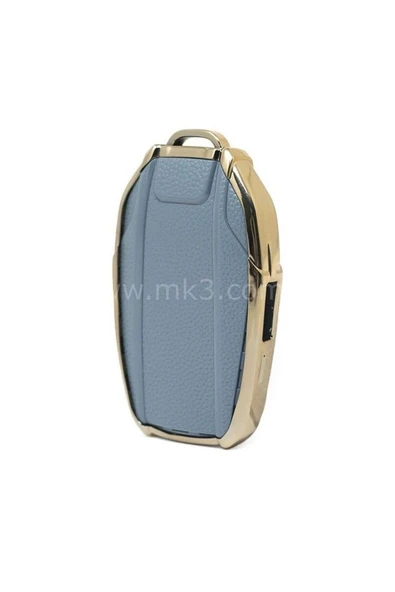 Bmw 5 Ve 7 Serisi G11 G12 G30 G31 G32 I8 I12 I15 Akıllı Anahtar Koruma Kılıfı Gri Gold - Resim 2