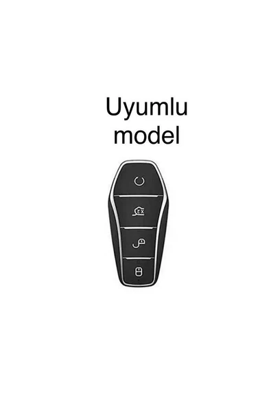 Byd Atto 3 Ve Seal U Anahtar Koruma Kılıfı Kırmızı / Gold Lütfen Uyumlu Anahtar Modeline Bakınız - Resim 2
