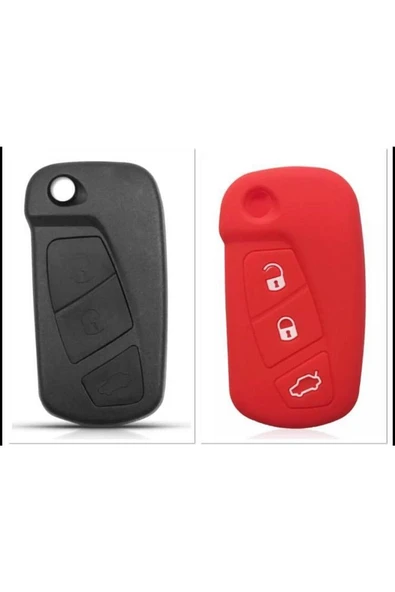Fordd Ka Silikon Anahtar Koruma Kılıfı Kırmızı Renk ürün görseli