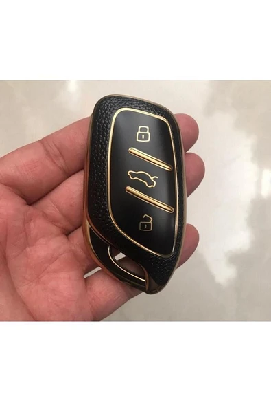 MG HS GT ZS EV ZX MG5 MG6 Roewe RX3 RX5 I5 ERX5 I6 I5 ANAHTAR KILIFI SİYAH GOLD ürün görseli