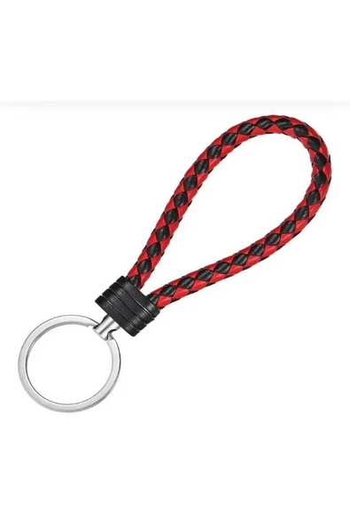 Kia Rio Ceed Soul Sportage Sorento Carens Picanto Deri Anahtar Koruma Kılıfı Ve Örgü Anahtarlık - Resim 3