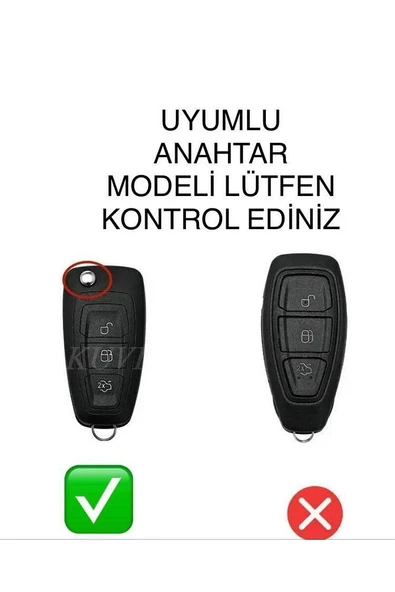 Focus Mondeo Transit Tourneo Custom Smax Ranger Anahtar Koruma Kılıfı Lütfen Anahtar Teyit Yapınız - Resim 2
