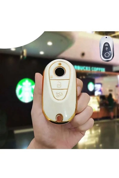 Mercedes Benz C S Sınıf W206 W223 S350 C260 C300 S400 S450 S500 Lüks Anahtar Kılıfı 2.resime Bakınız ürün görseli