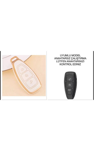 Ford Focus Fiesta Kuga Mondeo Smax Cmax Ecosport Anahtarsız Çalıştırma Anahtar Kılıfı ürün görseli