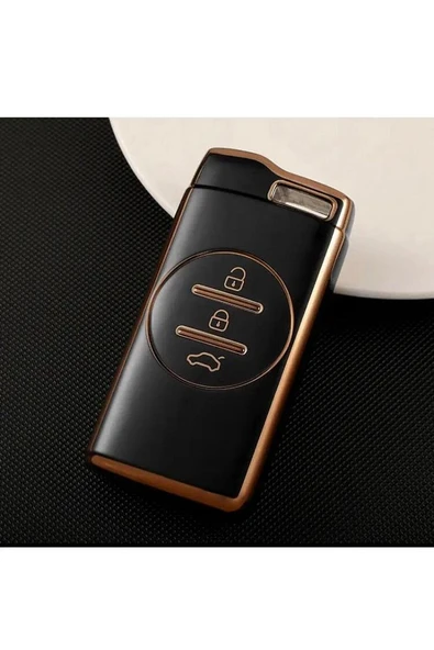 Chery Tiggo 7 Anahatar Koruma Kılıfı Siyah/Gold Lütfen 2.Resime Bakıp Anahtar Teyiti Yapınız ürün görseli