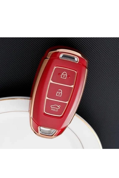 Hyundai I30 Ix25 Ix35 Kona Elantra Accent Santa Fe Anahtar Koruma Kılıfı 3 Tuşlu 2.resime Bakınız ürün görseli