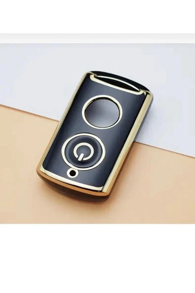 Yamaha Xmax 125 250 300 400 Tricity Tech Max Ironmax 125 250 300 400 Anahtar Kılıfı Siyah/gold ürün görseli