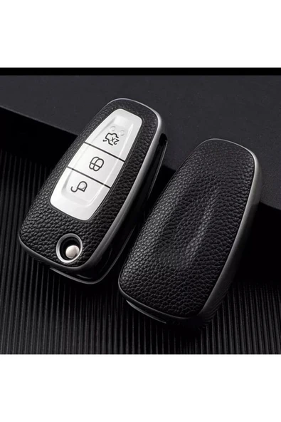 Fiesta Kuga Focus C-max Uyumlu Anahtar Koruma Kılıfı Kabı (SUSTALI) Gümüş Rengi ürün görseli