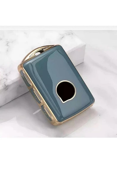 Volvo Xc40 Xc90 Xc70 S60 S80 S90 C30 V70 V90 Anahtar Koruma Kılıfı Gri Gold ürün görseli