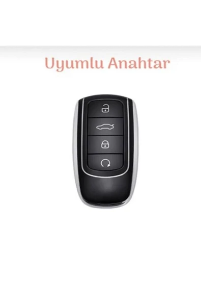 Chery Tiggo 8 Pro Omoda 5 Anahtar Kılıfı Beyaz/Krom (Gümüş)  Lütfen 2.Resime Bakınız - Resim 2