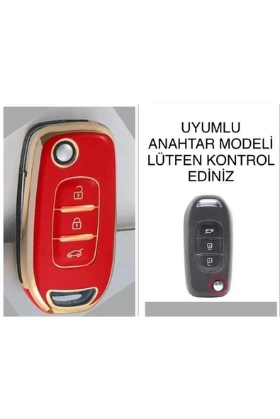 Renault Clio 5 Megane 4 Kaleos Captur Kadjar Anahtar Koruma Kılıfı 2.resime Bakınız ürün görseli