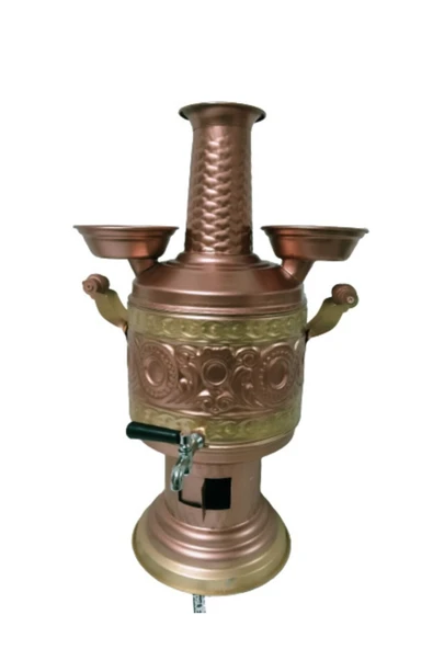 Park19 kuruyemiş 5l Bakır Semaver - Resim 2