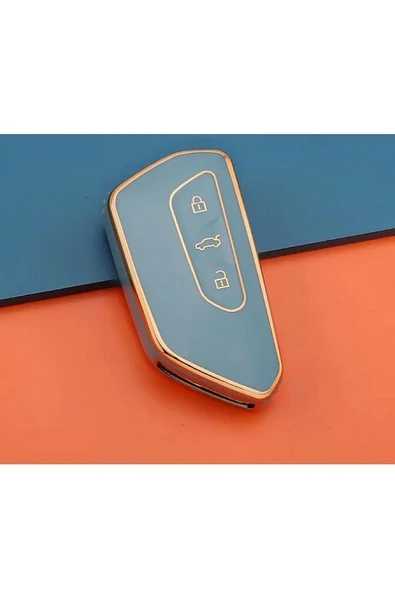 Seat Leon Ve Fr Mk4 2021 Model Uyumlu Lüx Kaliteli Anahtar Koruma Kabı 1.sınıf Üründür Gri Renk ürün görseli