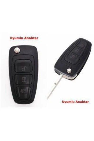 Ford Fiesta Focus Mondeo Silikon Anahtar Kılıf (SİYAH) - Resim 4