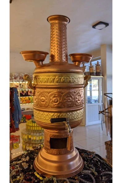 Park19 kuruyemiş 7l Üstten Yakmalı Bakır Semaver ürün görseli