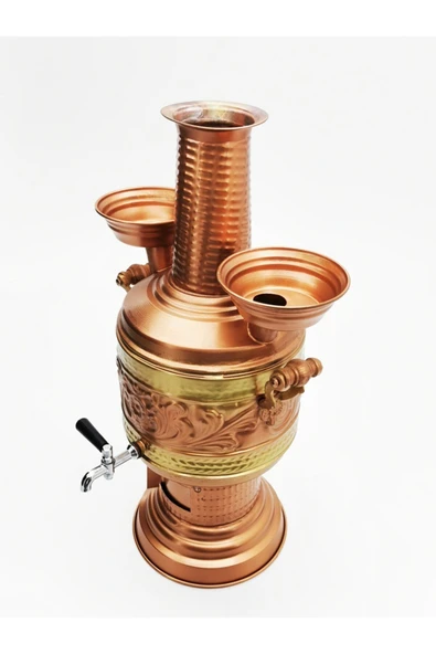 Zarifiş Bakır Semaver 5 lt - Resim 5