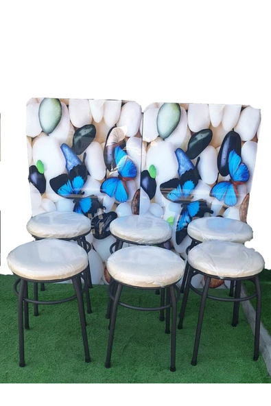 6'lı Tabure Statik Ayaklı