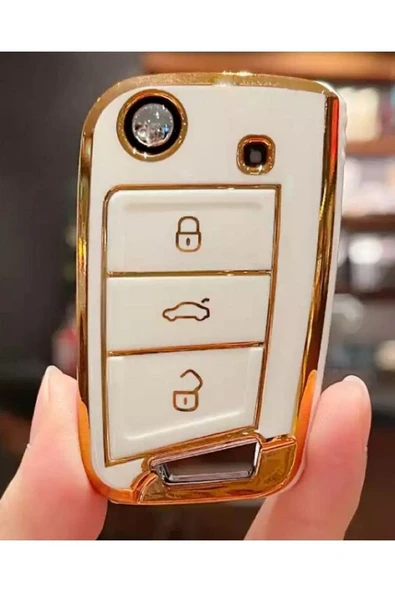 Seat Leon Mk3 Golf 7 Ve 7.5 T-roc Lüks Anahtar Koruma Kılıfı ürün görseli