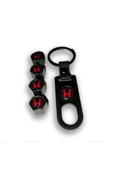 Honda Logolu Civic Fc5 Crv 4 Adet Plastik Sibop Kapagı Ve Anahtarlık Seti ürün görseli