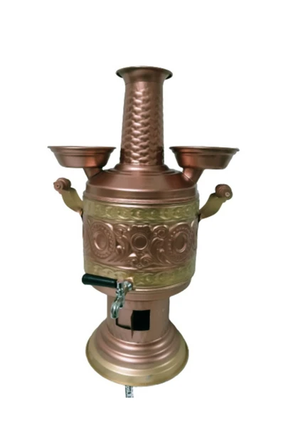 KIVRAKLAR Bakır Semaver Demlik Dahil - Resim 2