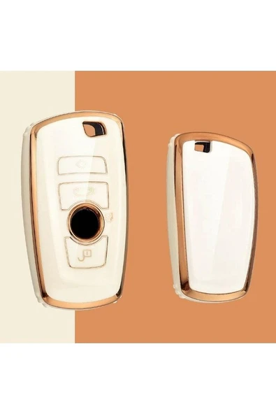 Bmw F10 F20 F30 X3 X4 G20 G30 F11 F25 F31 F34 M4 I3 Uyumlu Oto Anahtar Kılıfı Beyaz Renk - Resim 2