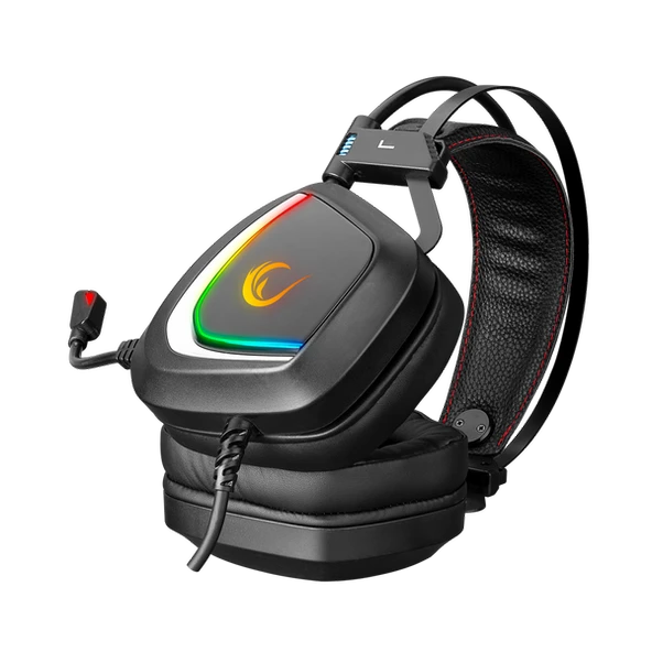 RAMPAGE PHANTOM X1 SİYAH USB 7.1 SURROUND RGB IŞIK EFEKTLİ GAMING MİKROFON KULAKLIK RAMPAGE - 4