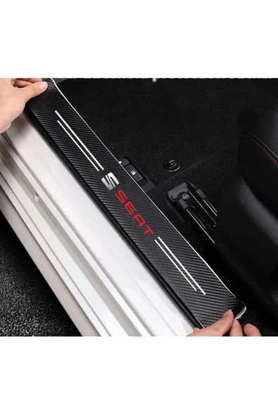 Seat Leon Fr Arona Ibiza Ateca Toledo Karbon Kapı Eşik Bantı Her Kapı Için 1 Adet Toplam 4 Adet ürün görseli