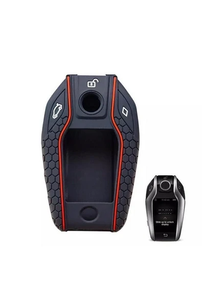 Bmw 5 Serisi 7 Serisi X3 X4 X5 X7 I8 Anahtar Koruma Kılıfı Siyah Not Cam Yeri Açıktır ürün görseli