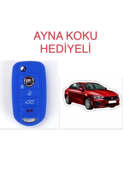 Fiat Egea 500x Silikon Anahtar Koruma Kılıfı + 5 Adet Hediye Koku ürün görseli