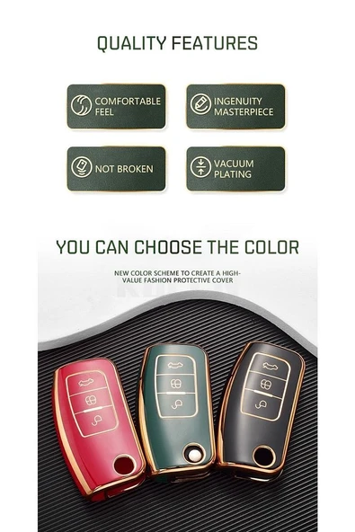 Ford Focus Fiesta Kuga Tourneo Courier C-max B-max Ecosport Mondeo Galaxy Uyumlu Oto Anahtar Kılıfı - Resim 4