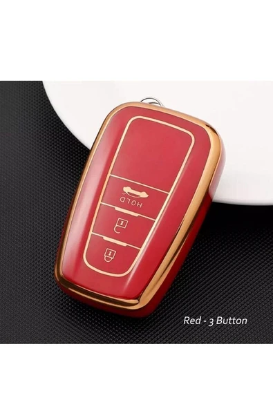 Toyota C-hr Corolla Rav4 Land Cruiser Anahtar Kılıfı 3 Tuşlu Logo Yeri Arka Olan Model Uyumlu ürün görseli