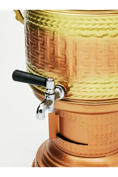 Zarifiş Bakır Semaver 5 lt - Resim 2