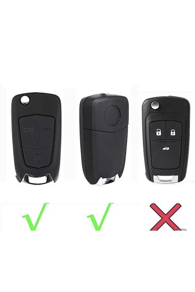Opel Corsa Vectra Astra Zafira Meriva Slikon Anahtar Kılıfı - Resim 5