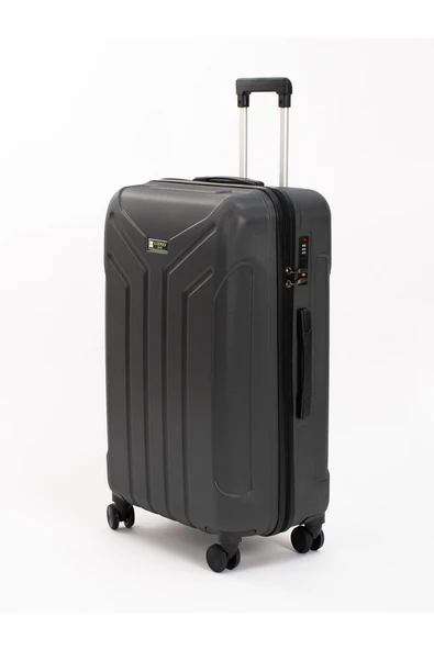 Petra Lüx 2'li Abs Valiz Seti Büyük & Kabin Boy Antrasit - 2