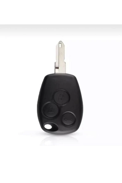 Renault Clio Kangoo Megane Modus Laguna Scenic Silikon Anahtar Koruma Kılıfı Mavi Renk 3 Tuşlu - Resim 2