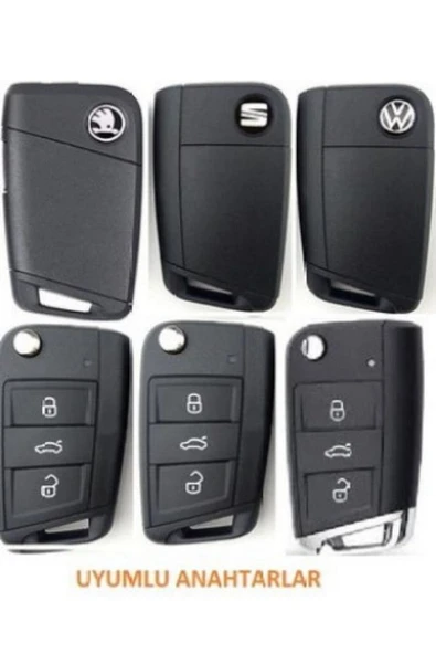 Seat Leon Mk3 Golf 7 Ve 7.5 T-roc Lüks Anahtar Koruma Kılıfı - Resim 2