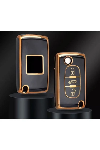 Peugeot 107 207 307 308 407 607 3008 5008 Sustalı 3 Tuş Anahtar Koruma Kılıf 2.resime Bakınız ürün görseli